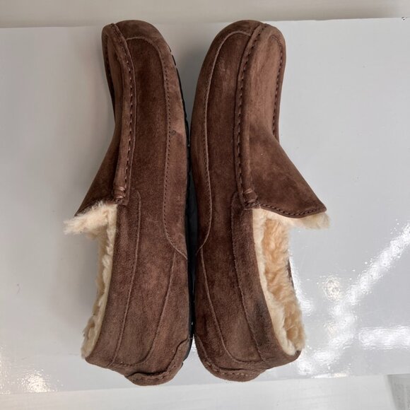 Ugg Loafer Men 10 Slipper Suede Leather Shoe Sheepskin Lining Comfort Core Ex main image 6
